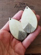 Load image into Gallery viewer, Country Fringe Wood Teardrop Earrings