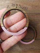 Load image into Gallery viewer, Sophisticated Wood Hoop Earrings