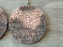 Load image into Gallery viewer, Gerbera Silhouette Wood Earrings