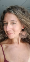 Load image into Gallery viewer, Gerbera Silhouette Wood Earrings