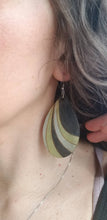 Load image into Gallery viewer, Metallic Wave Casual Elegant Wood Earrings