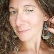 Load image into Gallery viewer, Margo Wood Hoops