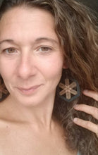 Load image into Gallery viewer, Geo Geometric Wood Earrings