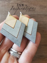 Load image into Gallery viewer, Dangle Chevron Earrings