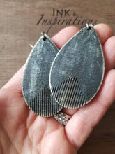 Load image into Gallery viewer, Country Fringe Wood Teardrop Earrings