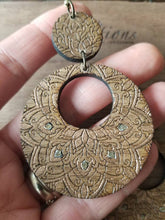 Load image into Gallery viewer, Large Mandala Earrings