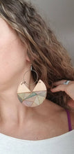 Load image into Gallery viewer, Seaglass Wood Earrings