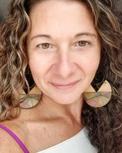 Load image into Gallery viewer, Seaglass Wood Earrings