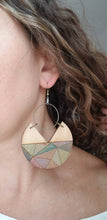 Load image into Gallery viewer, Seaglass Wood Earrings