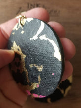 Load image into Gallery viewer, Girls Night Out Wood Glam Earrings