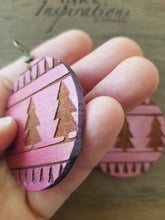 Load image into Gallery viewer, Christmas Ball Wood Earrings