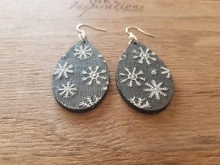 Load image into Gallery viewer, Whimsy Snowflake Christmas Earrings