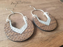 Load image into Gallery viewer, Hannah Wood Hoop Earrings