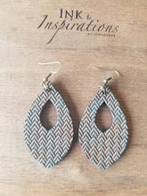 Load image into Gallery viewer, Wood Teardrop Earrings