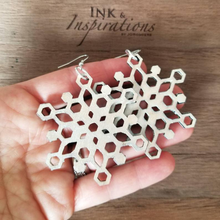 Load image into Gallery viewer, Crystal Snowflake Earrings