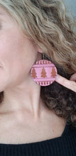 Load image into Gallery viewer, Christmas Ball Wood Earrings