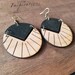 Load image into Gallery viewer, Boho Black Wood Earrings