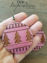 Load image into Gallery viewer, Christmas Ball Wood Earrings