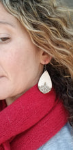 Load image into Gallery viewer, Blanca Snowflake Wood Christmas Earrings