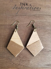 Load image into Gallery viewer, Krista Geometric Wood Earrings