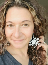 Load image into Gallery viewer, Crystal Snowflake Earrings