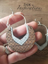 Load image into Gallery viewer, Hannah Wood Hoop Earrings