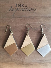 Load image into Gallery viewer, Krista Geometric Wood Earrings