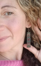 Load image into Gallery viewer, Minimal Boho II Rectangular Mandala Earrings