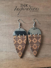 Load image into Gallery viewer, Madame Wood & Metal Dangles