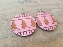 Load image into Gallery viewer, Christmas Ball Wood Earrings