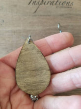 Load image into Gallery viewer, Blanca Snowflake Wood Christmas Earrings