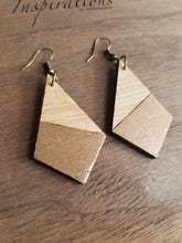 Load image into Gallery viewer, Krista Geometric Wood Earrings