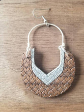 Load image into Gallery viewer, Hannah Wood Hoop Earrings