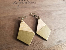 Load image into Gallery viewer, Krista Geometric Wood Earrings