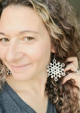 Load image into Gallery viewer, Crystal Snowflake Earrings