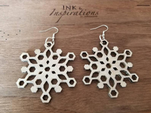 Load image into Gallery viewer, Crystal Snowflake Earrings