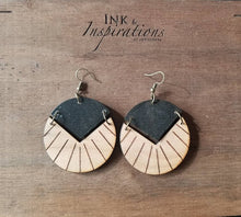 Load image into Gallery viewer, Boho Black Wood Earrings