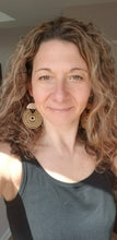 Load image into Gallery viewer, Isla Wood Mandala Bohemian Earrings