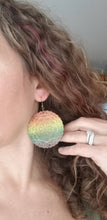 Load image into Gallery viewer, Rainbow LGBTQ Wood Earrings