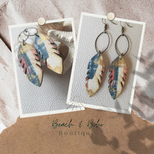 Load image into Gallery viewer, Featherwood Dangle Earrings