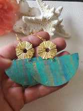 Load image into Gallery viewer, Mermaid Boho Wood Earrings
