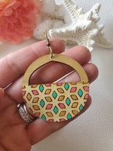 Load image into Gallery viewer, Wood Hoop Earrings
