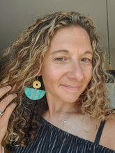 Load image into Gallery viewer, Mermaid Boho Wood Earrings
