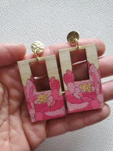 Load image into Gallery viewer, Floral Spring Rectangular Bohemian Earrings
