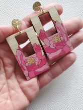 Load image into Gallery viewer, Floral Spring Rectangular Bohemian Earrings
