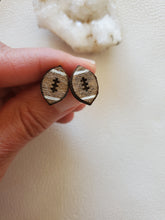 Load image into Gallery viewer, Fall Wood Stud Earrings
