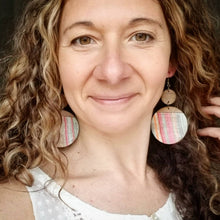 Load image into Gallery viewer, MAXINECOLORS handmade wood earrings, Ink &amp; Inspirations Boutique

