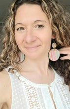 Load image into Gallery viewer, MAXINECOLORS handmade wood earrings, Ink &amp; Inspirations Boutique
