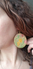 Load image into Gallery viewer, SPRING BLOOMS handmade wood earrings, Ink &amp; Inspirations Boutique

