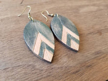 Load image into Gallery viewer, Handmade wood earrings - Ink &amp; Inspirations Boutique
